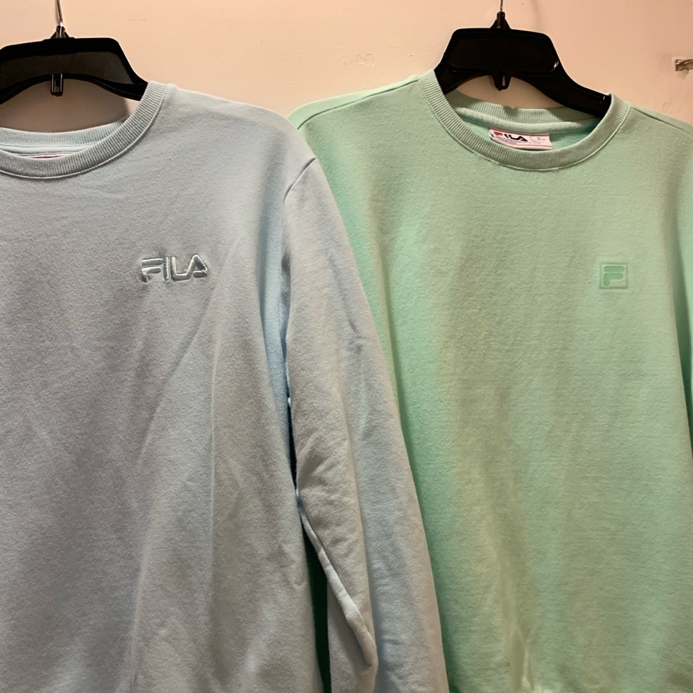Fila sweatshirts, size L.  2 for 1